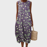 Florence - Vestido de algodón floral para el verano