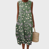Florence - Vestido de algodón floral para el verano