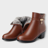 Frederika – Elegantes Botas de Invierno con Cremallera