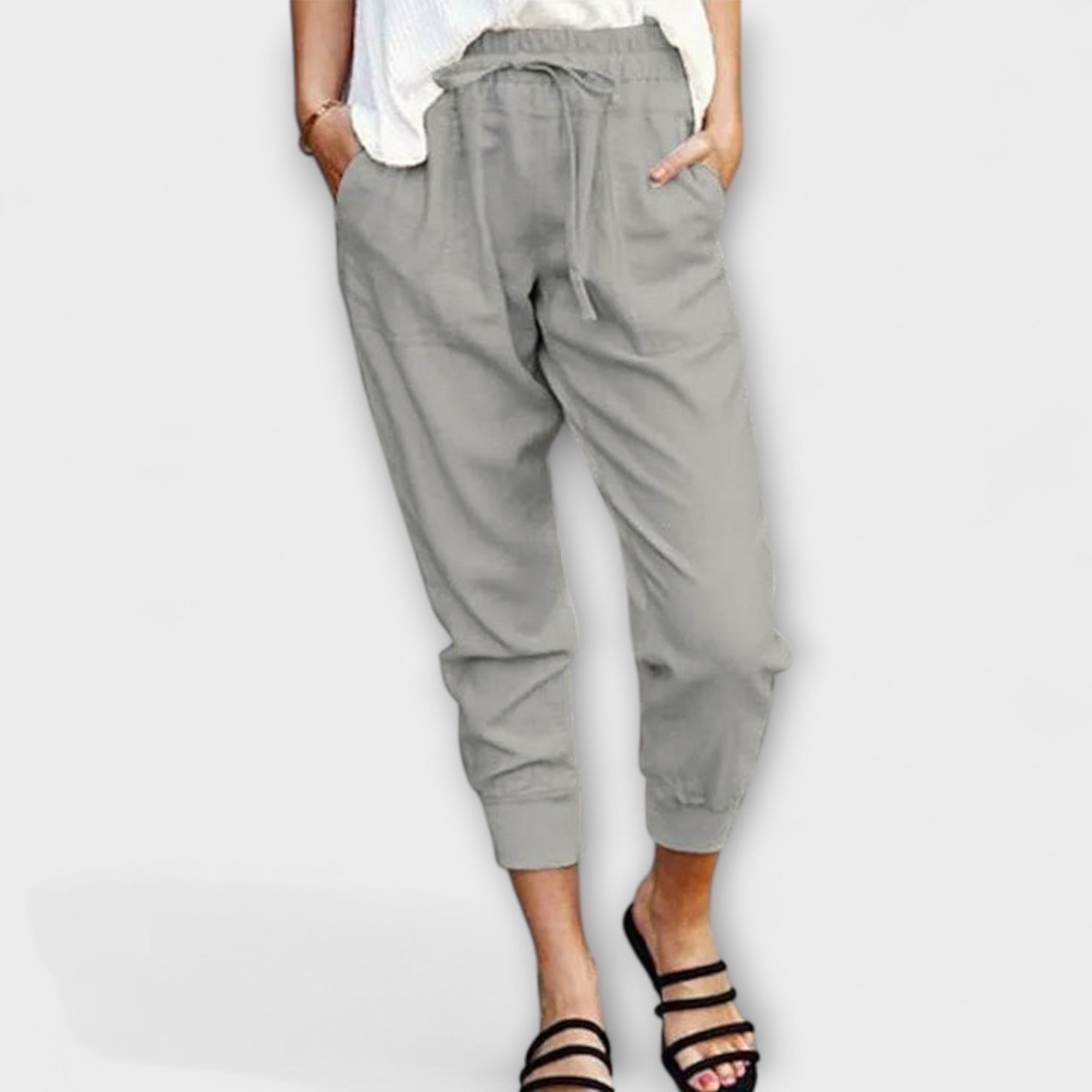 Blaire – Pantalones de Lino con Mezcla de Algodón