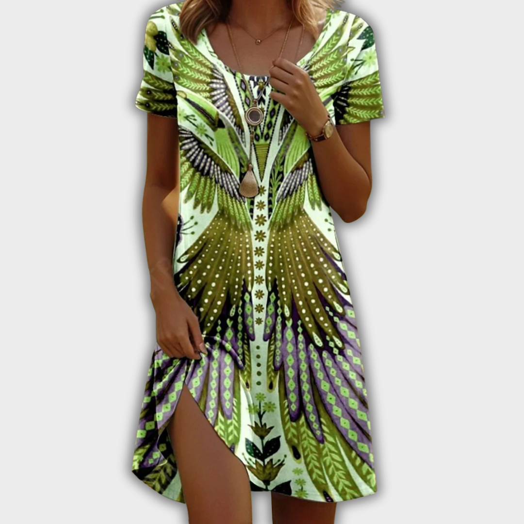 Maja | Elegante vestido de verano con flores