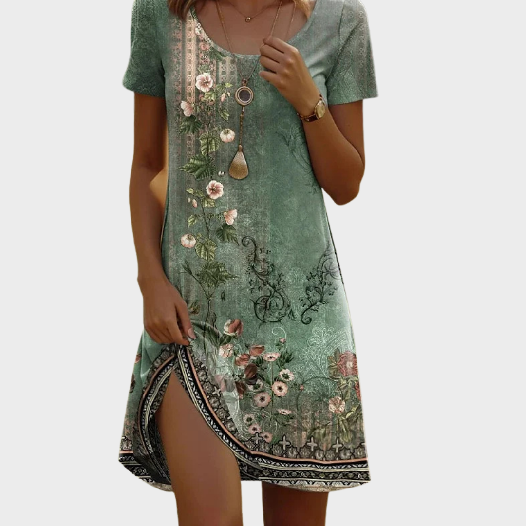 Maja | Elegante vestido de verano con flores