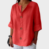 Idun - Blusa de lino informal