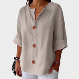 Idun - Blusa de lino informal