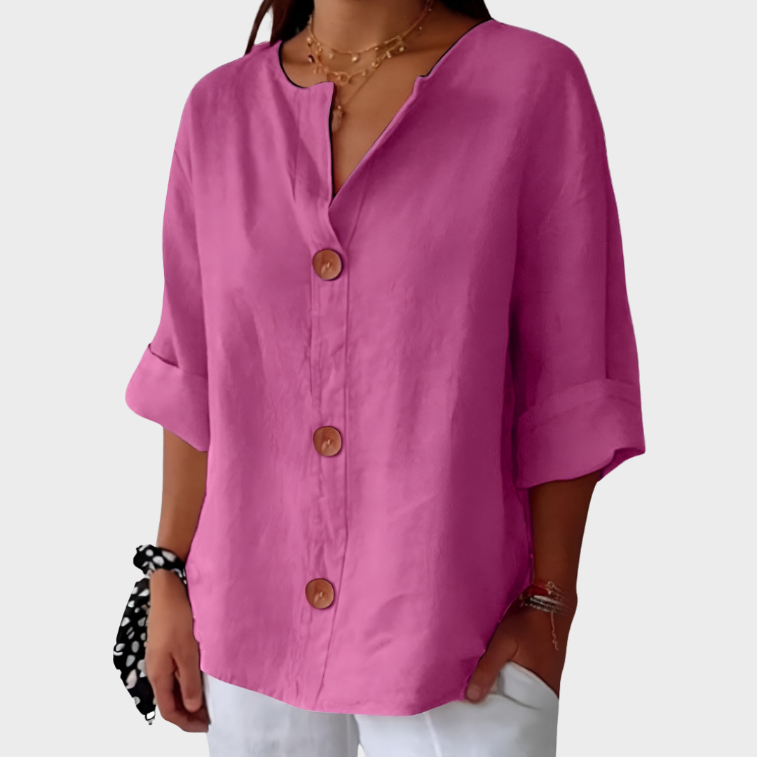 Idun - Blusa de lino informal