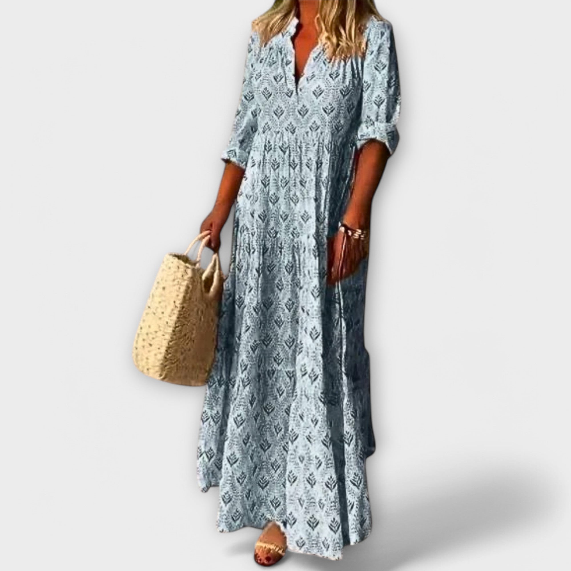 Sera - Vestido largo de primavera elegante y cómodo