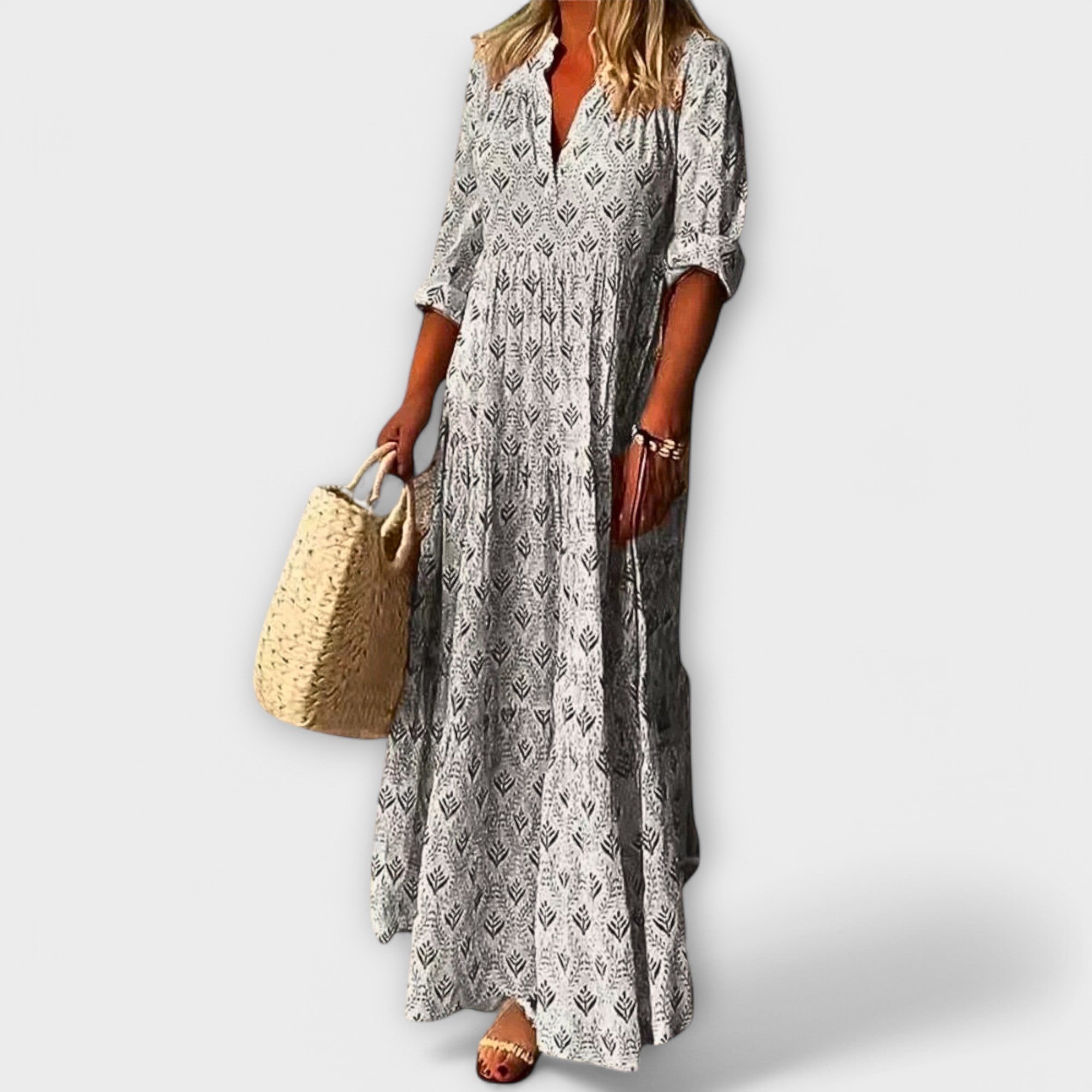 Sera - Vestido largo de primavera elegante y cómodo