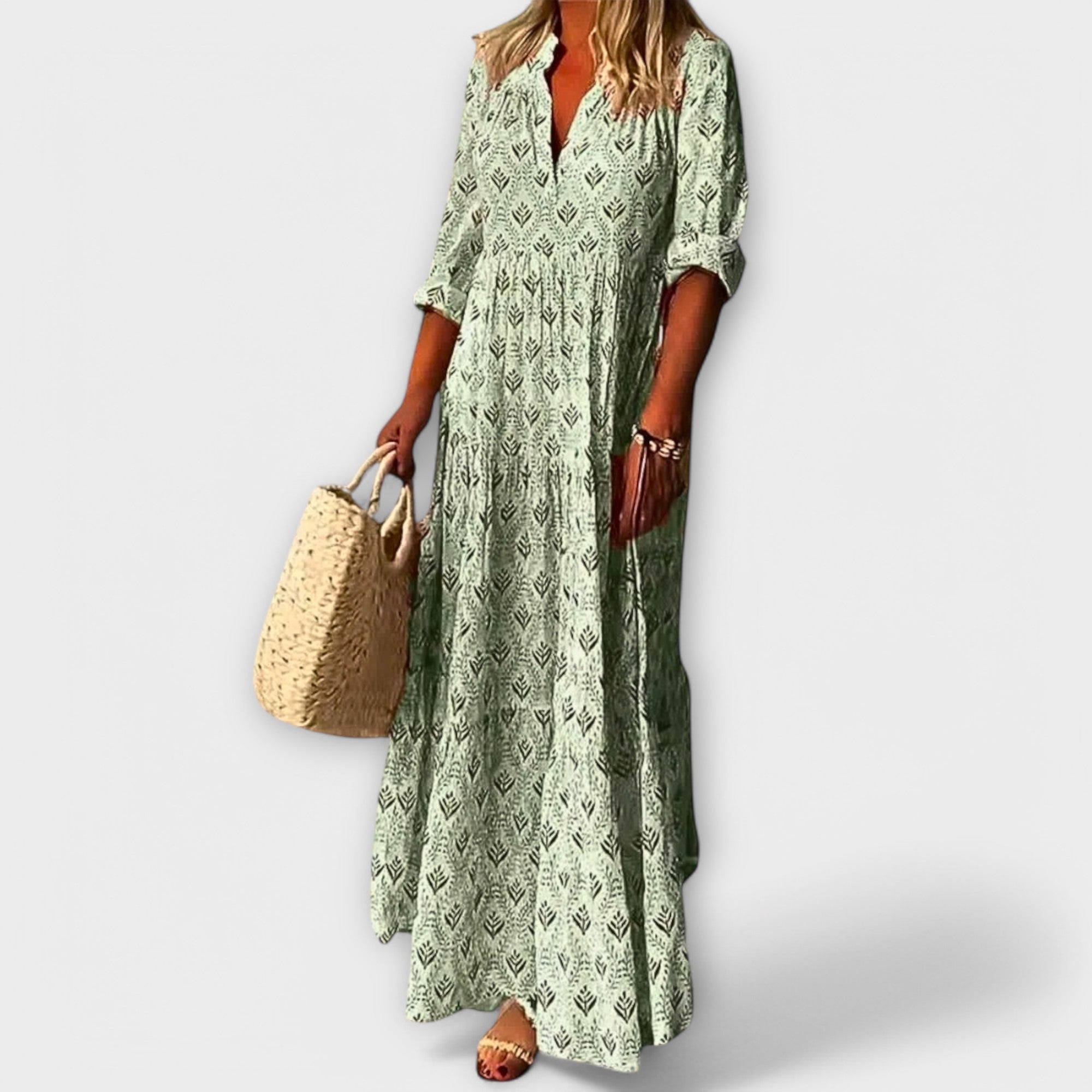 Sera - Vestido largo de primavera elegante y cómodo
