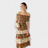Harriet - Vestido Midi May Vibrante