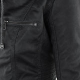 Leni | Chaqueta de Cuero Estilo Motero
