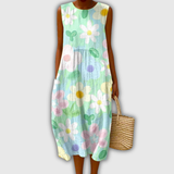Isabella | Vestido de verano sin mangas y ligero