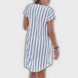 Luisa – Vestido midi a rayas