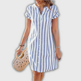 Luisa – Vestido midi a rayas