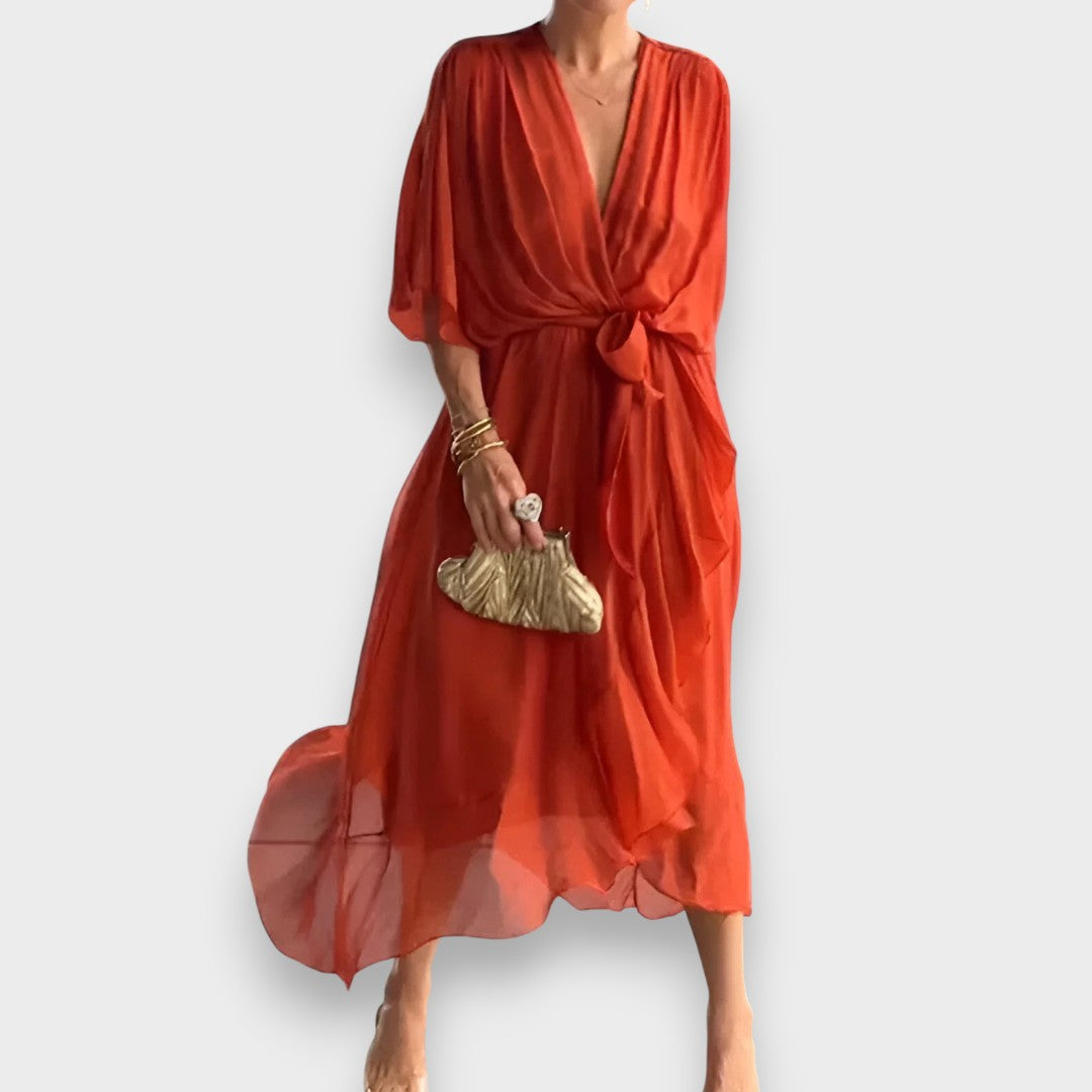 Mónica | Vestido con escote en V