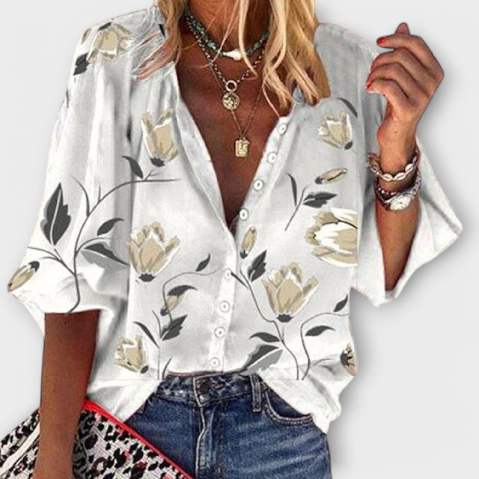 Madeleine – Blusa ligera con diseño floral