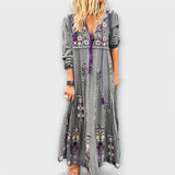 Vivi - Vestido maxi de lino Boho de Lässig