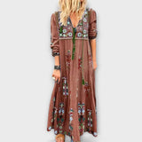 Vivi - Vestido maxi de lino Boho de Lässig