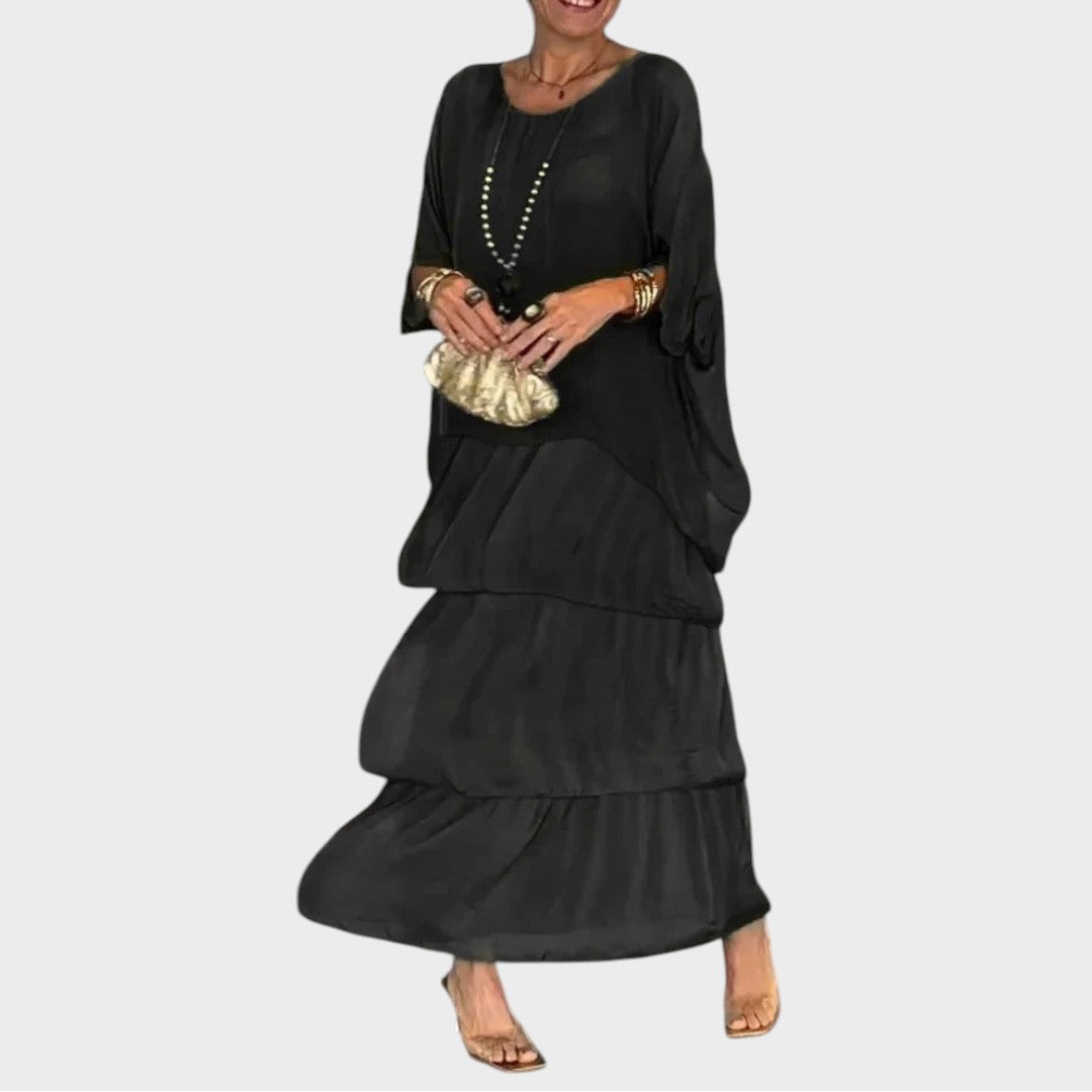 Nora | Vestido de chifón elegante estilo boho para uso diario