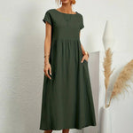 Vestido Gabrielle - Verde Militar