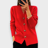 Armelle | Cárdigan Elegante con Botones de Corazón