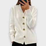 Armelle | Cárdigan Elegante con Botones de Corazón