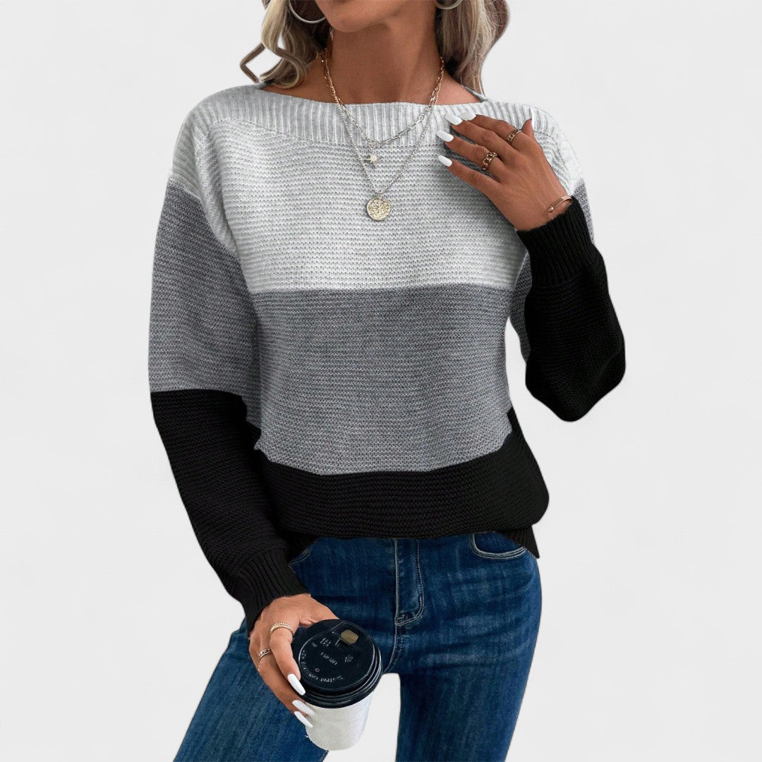 Camille | Jersey de punto con bloques de color