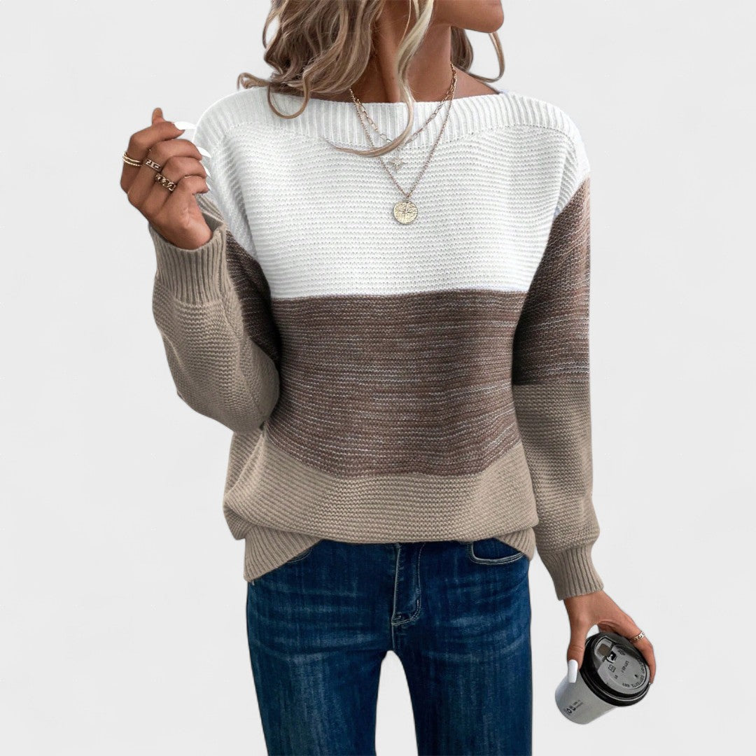 Camille | Jersey de punto con bloques de color