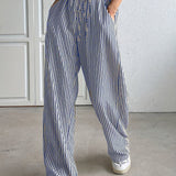 Hollis – Pantalones a rayas de pernera ancha
