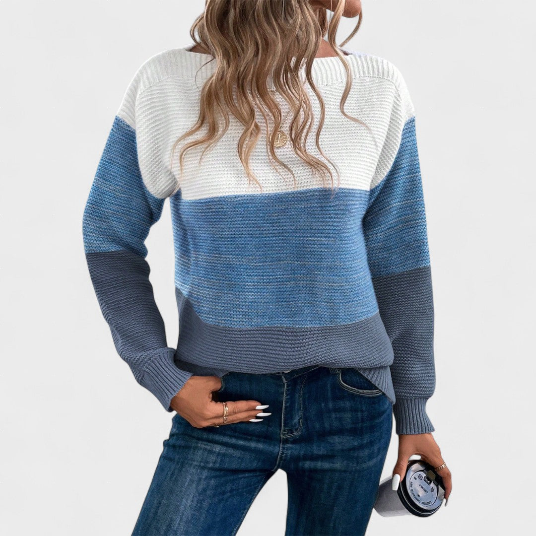 Camille | Jersey de punto con bloques de color