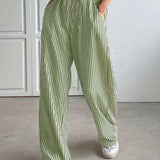 Hollis – Pantalones a rayas de pernera ancha