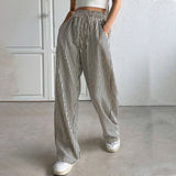 Hollis – Pantalones a rayas de pernera ancha