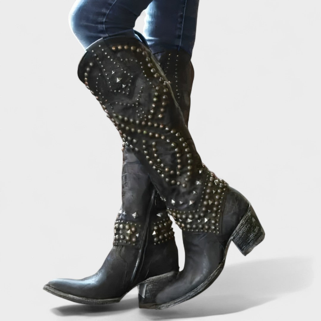 Mia | Botas altas de estilo western