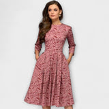 Retrozo - Elegante Vestido hasta la Rodilla