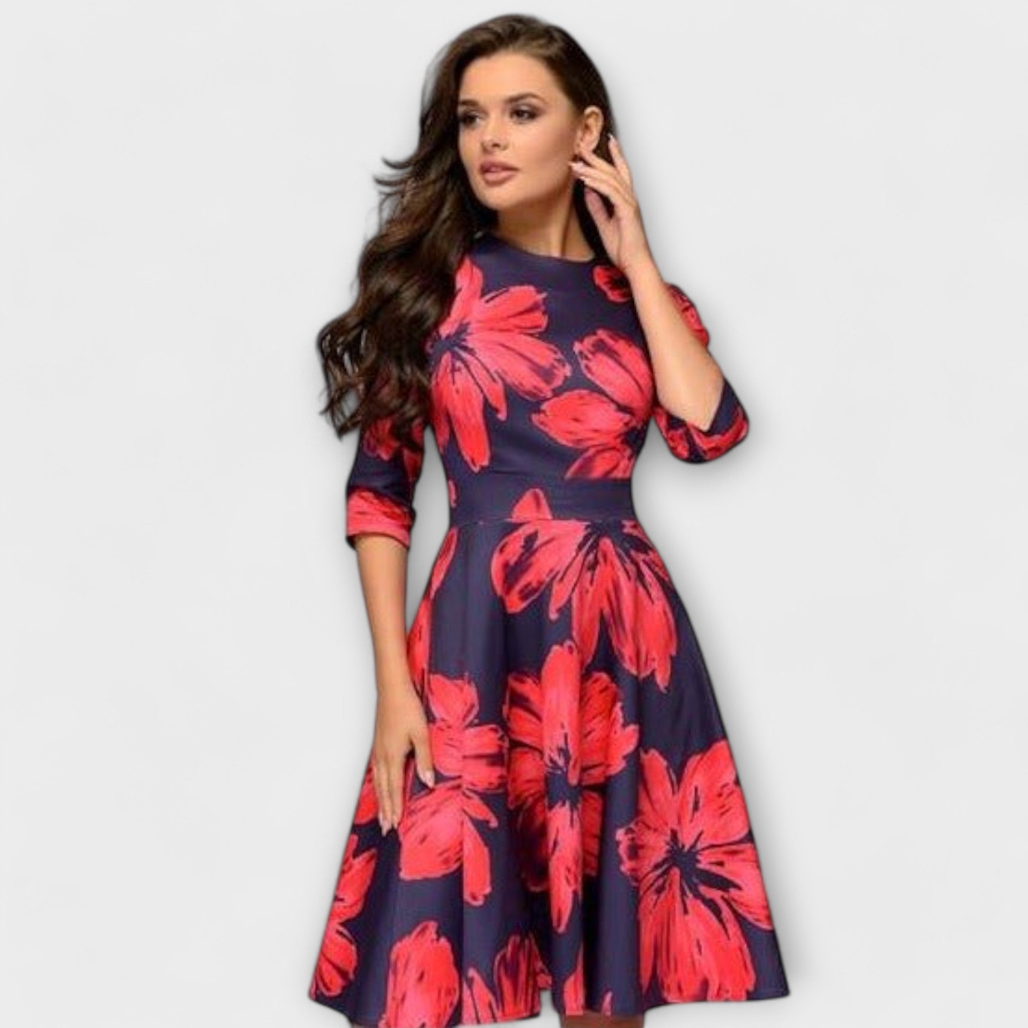 Retrozo - Elegante Vestido hasta la Rodilla