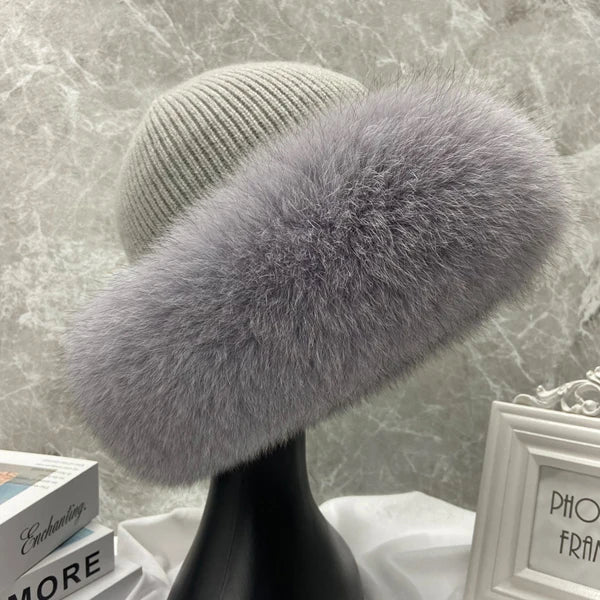 Celeste | Gorro de piel de zorro de lujo