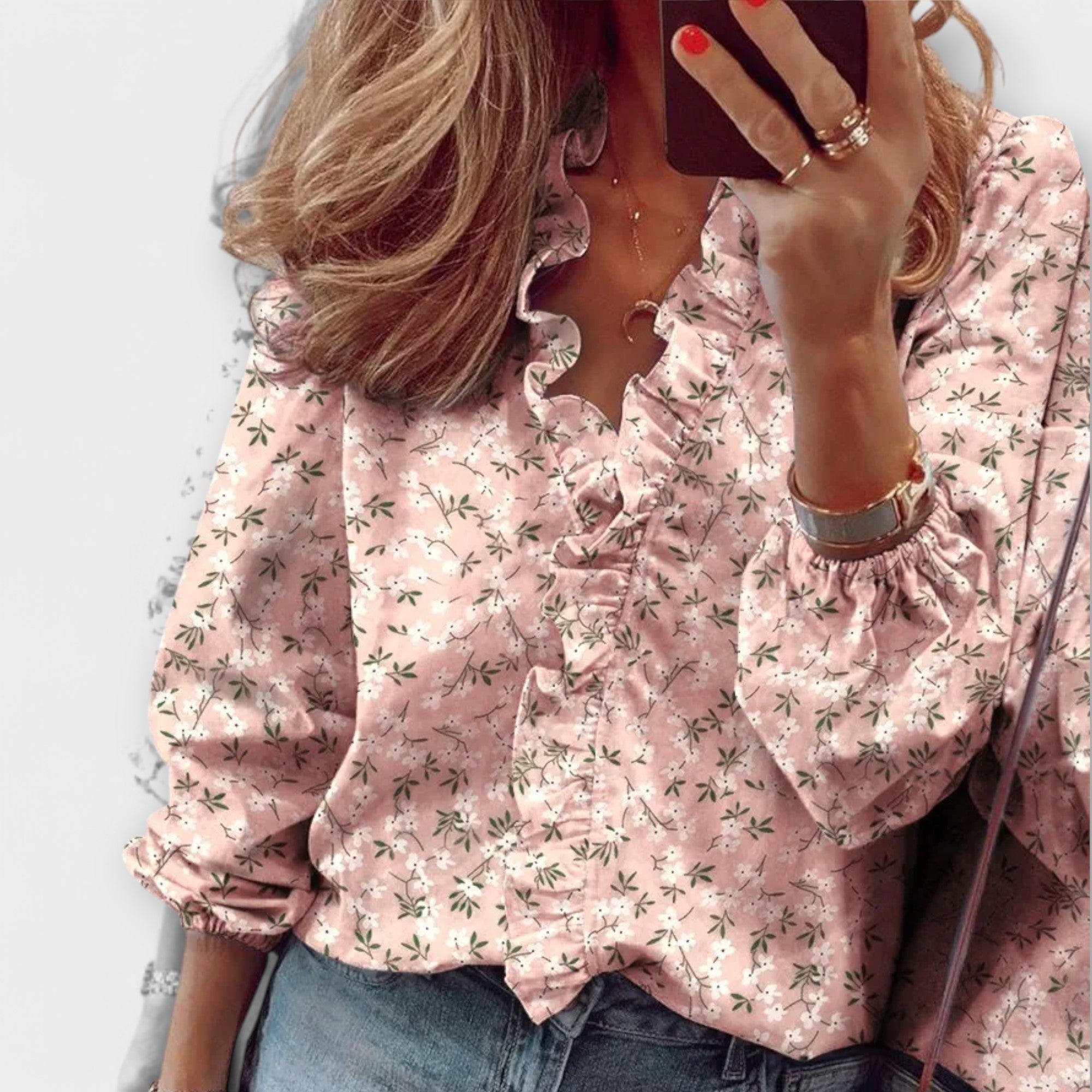 Amie – Elegante Blusa con Volantes