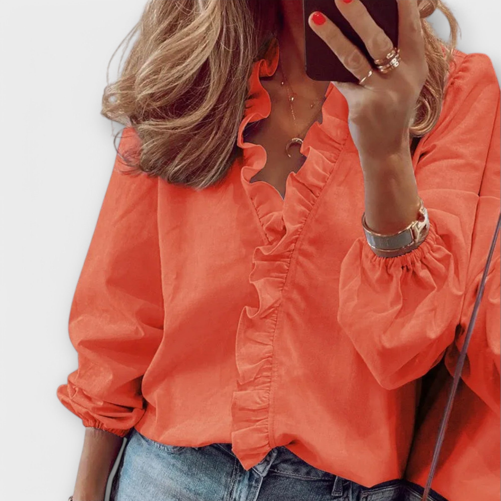 Amie – Elegante Blusa con Volantes