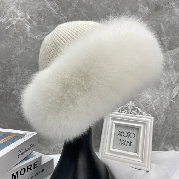 Celeste | Gorro de piel de zorro de lujo
