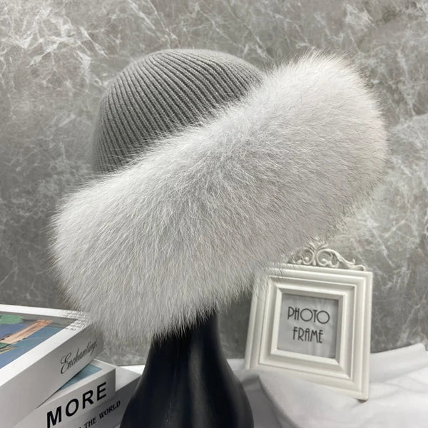 Celeste | Gorro de piel de zorro de lujo