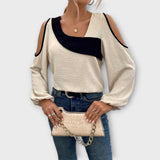 Scarlett – Blusa con escote rectangular