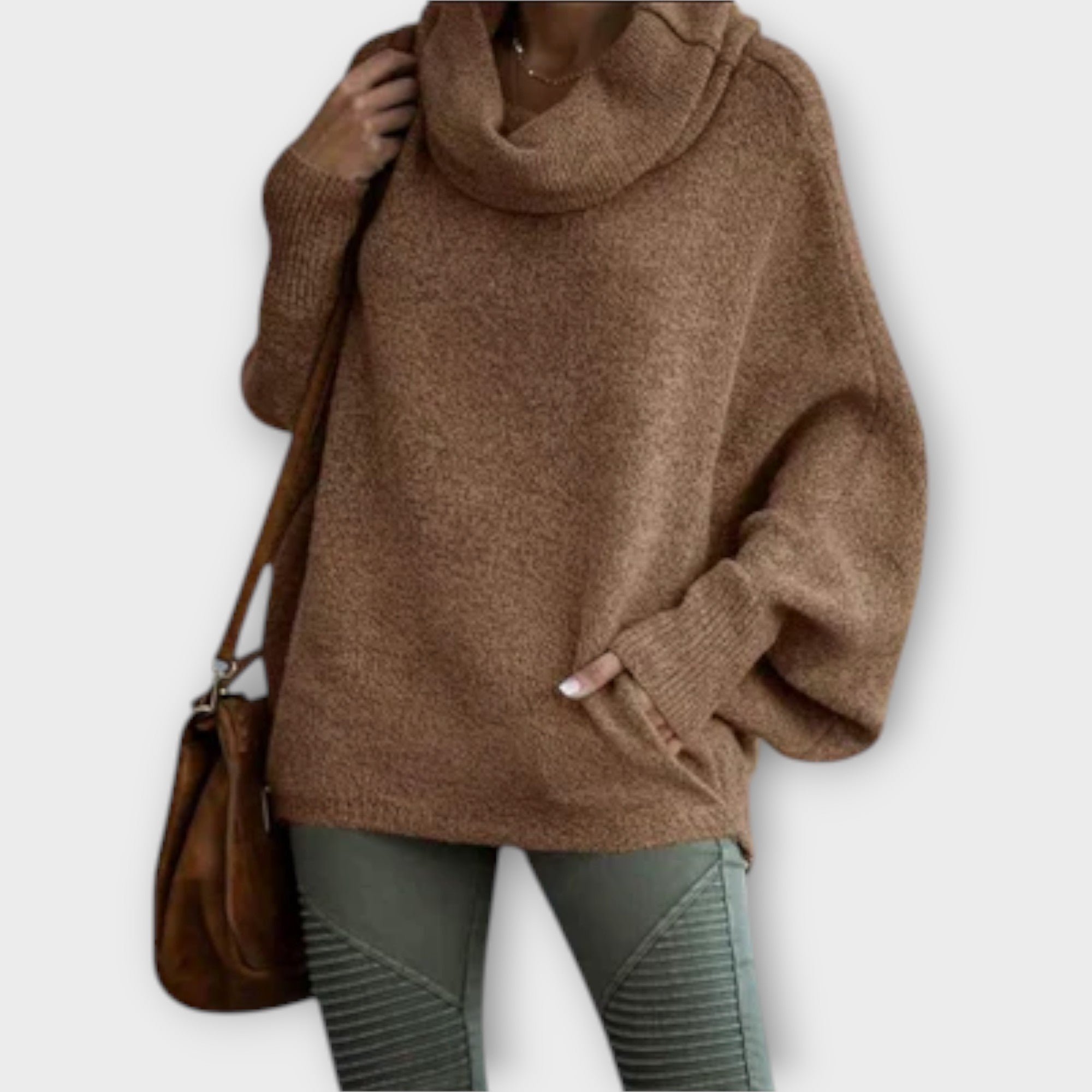 Ulrike - Elegante Suéter de Mujer con Diseño Carey