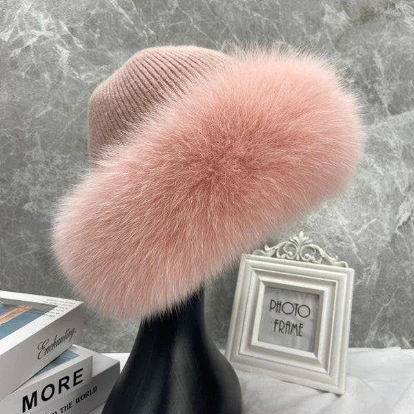 Celeste | Gorro de piel de zorro de lujo