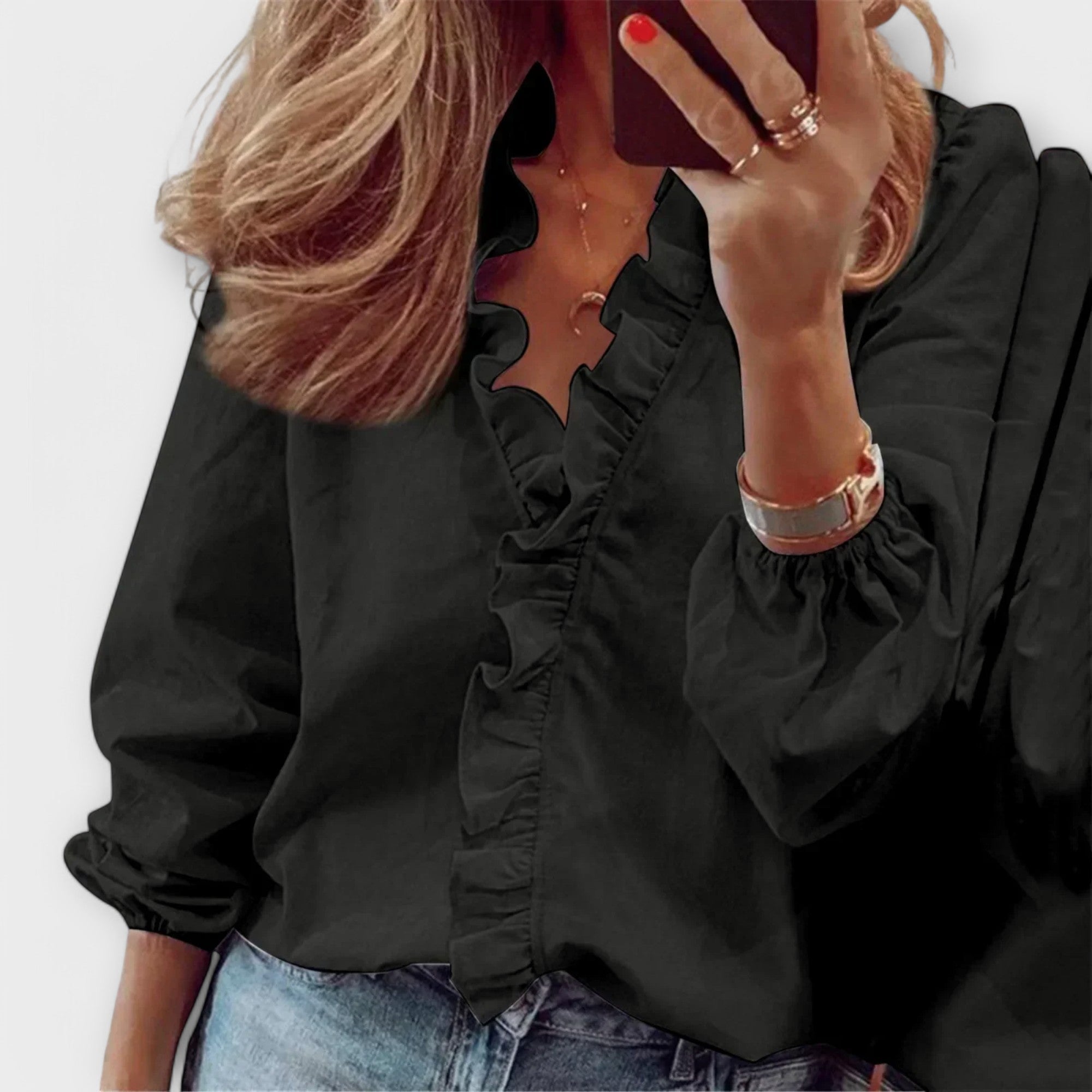 Amie – Elegante Blusa con Volantes