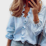 Amie – Elegante Blusa con Volantes