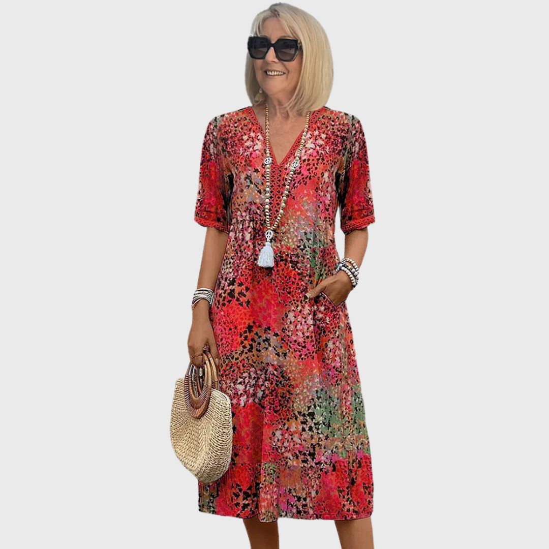 Colette | Vibrante Vestido Midi