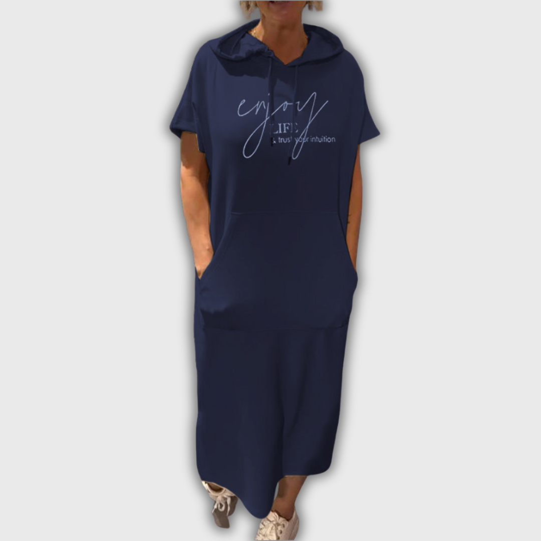 Saskia - Vestido casual con capucha