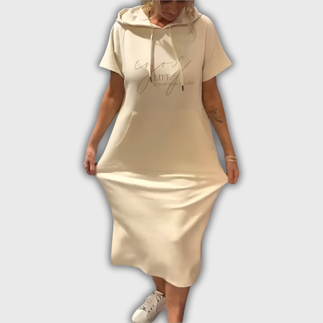 Saskia - Vestido casual con capucha