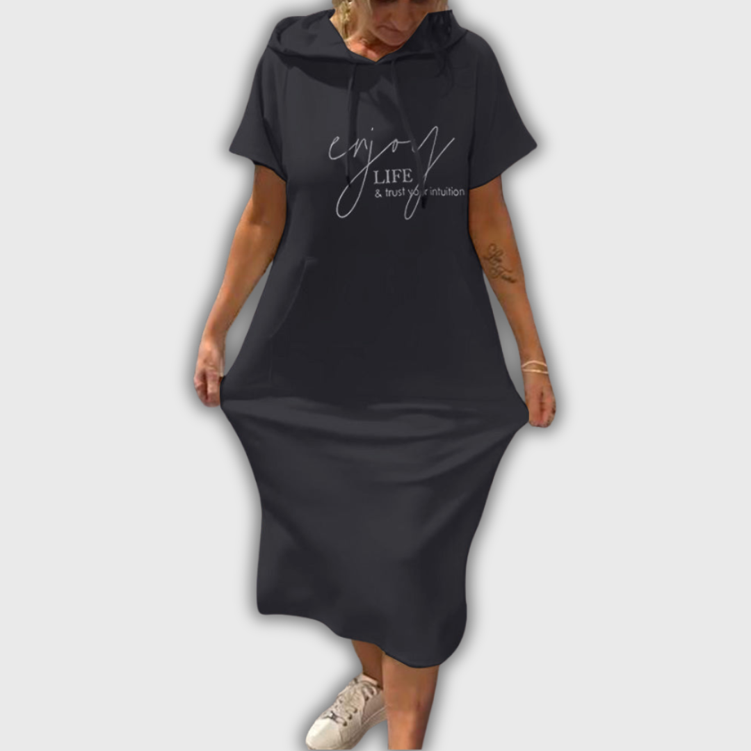 Saskia - Vestido casual con capucha