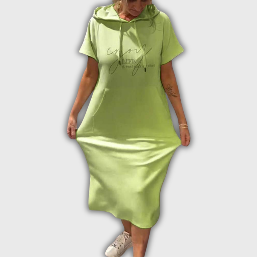 Saskia - Vestido casual con capucha