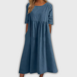 Sofía | Vestido en armonía azul